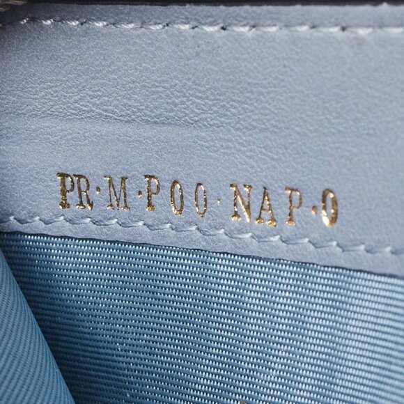 Valentino Blue Quilted Leather All Over Rockstud Zippy Wallet - Picture 9 of 9